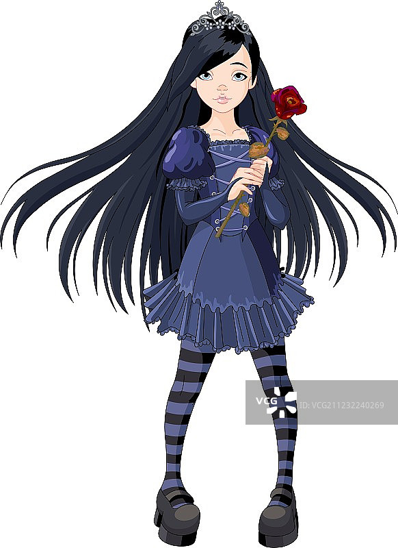 哥特女孩图片素材