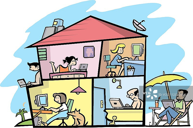 无线房屋图片素材