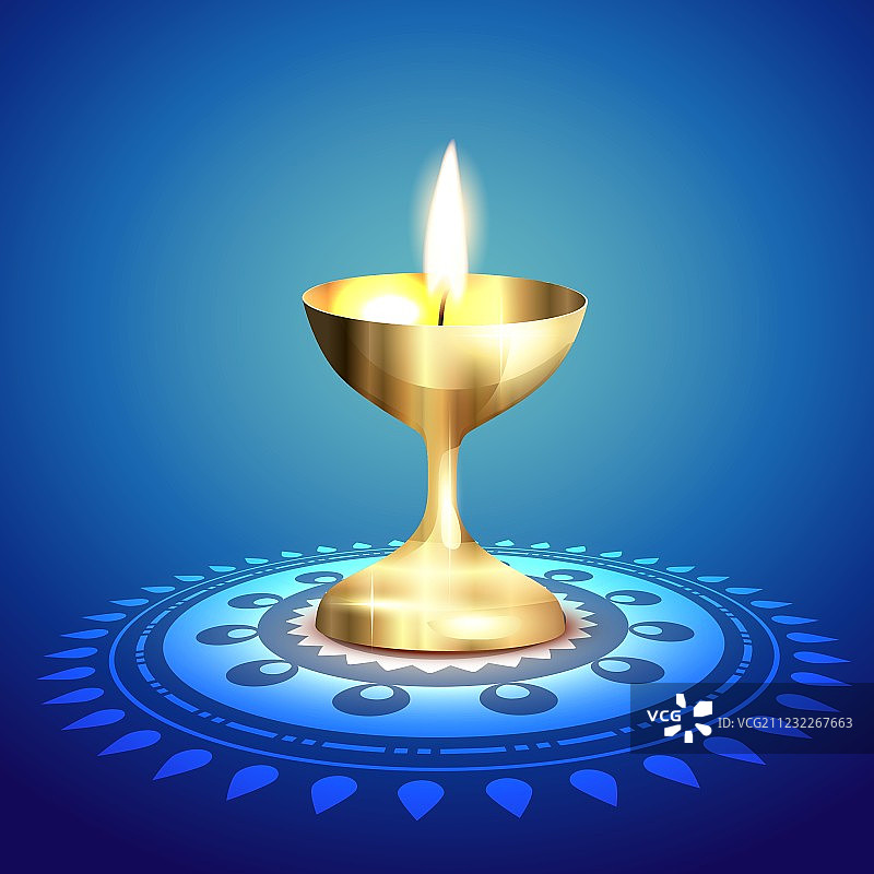 金色油灯图片素材