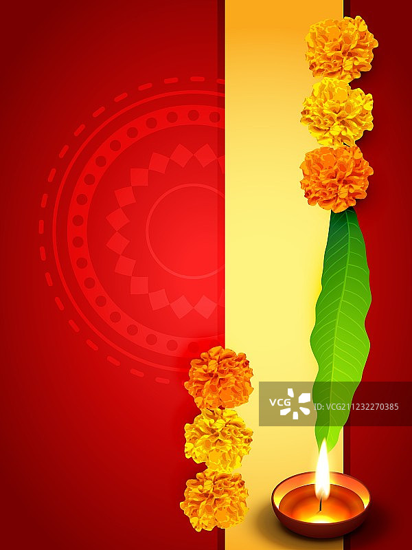 排灯节问候设计图片素材