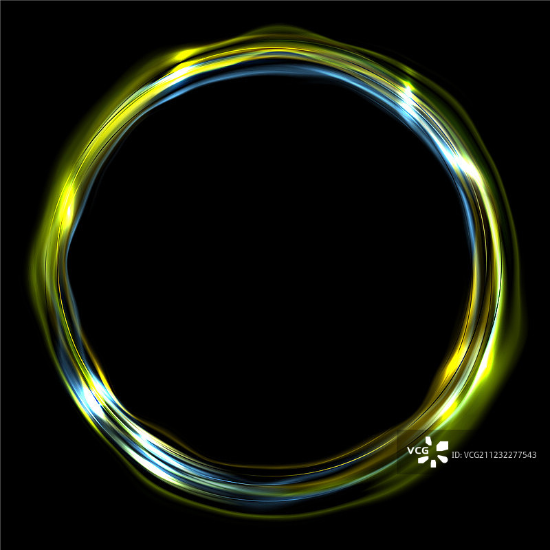 彩色光泽彩虹色圆环图片素材
