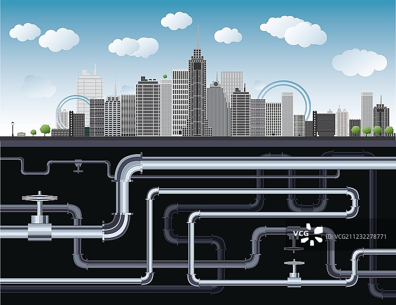 城市插画图片素材