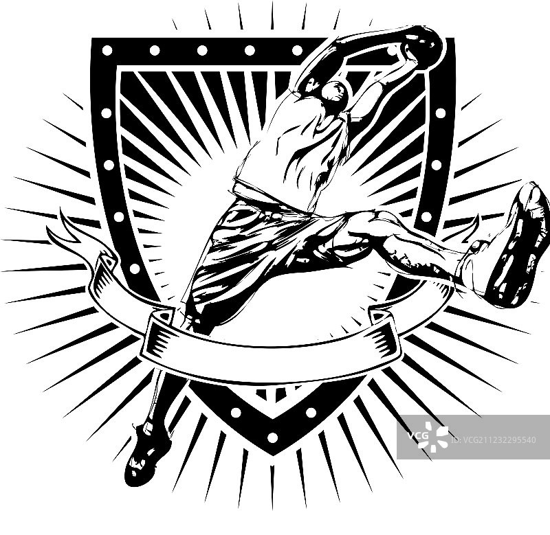 篮球盾牌图片素材