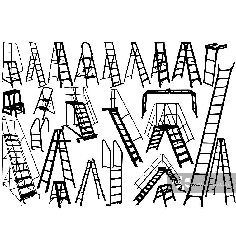 梯子轮廓图片素材