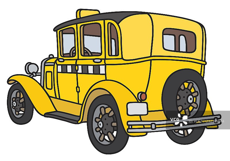 复古出租车图片素材