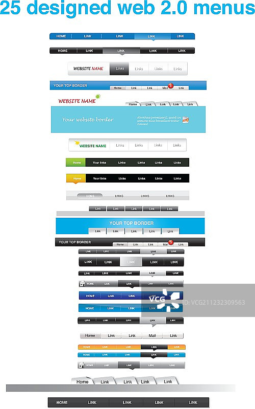 菜单选项卡图片素材