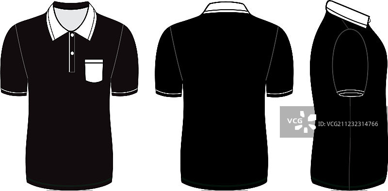 马球衫设计模板图片素材