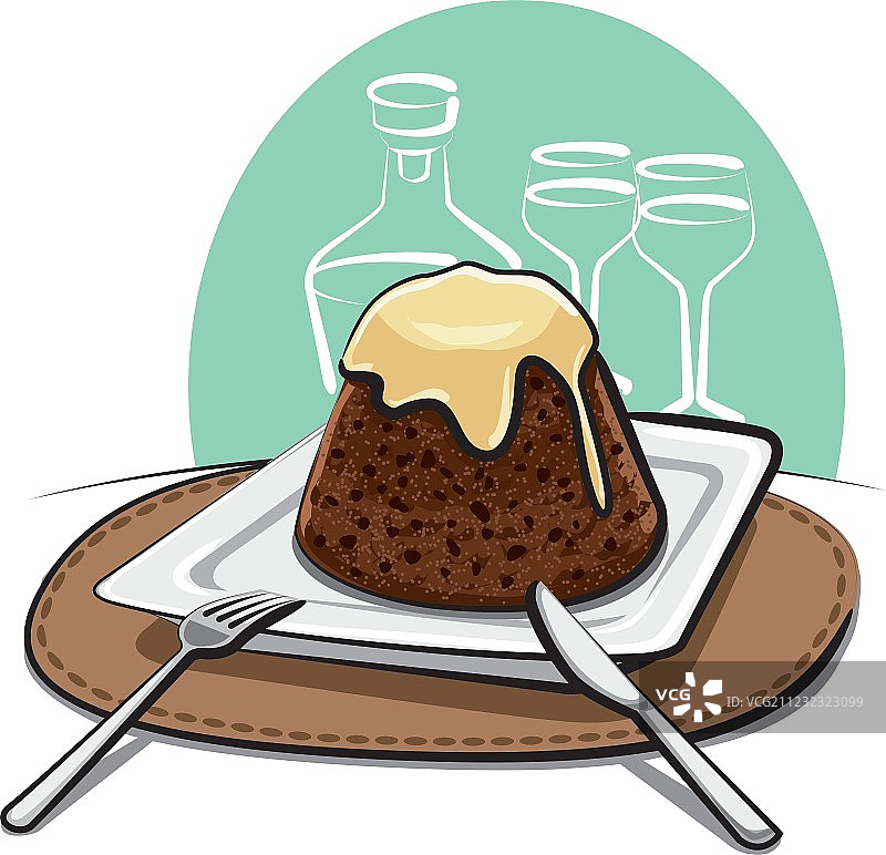 自制布丁图片素材