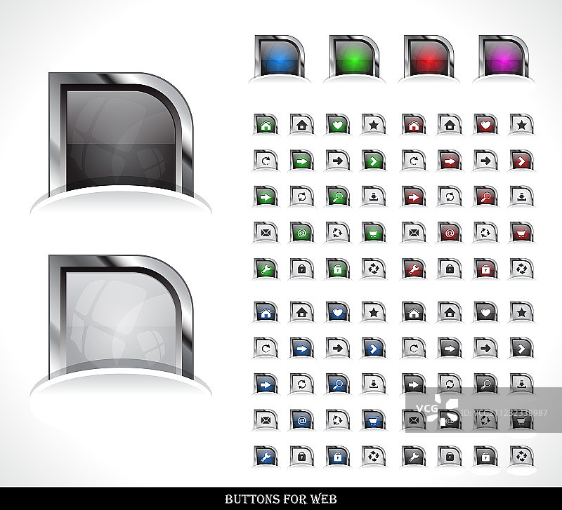 网页按钮包图片素材