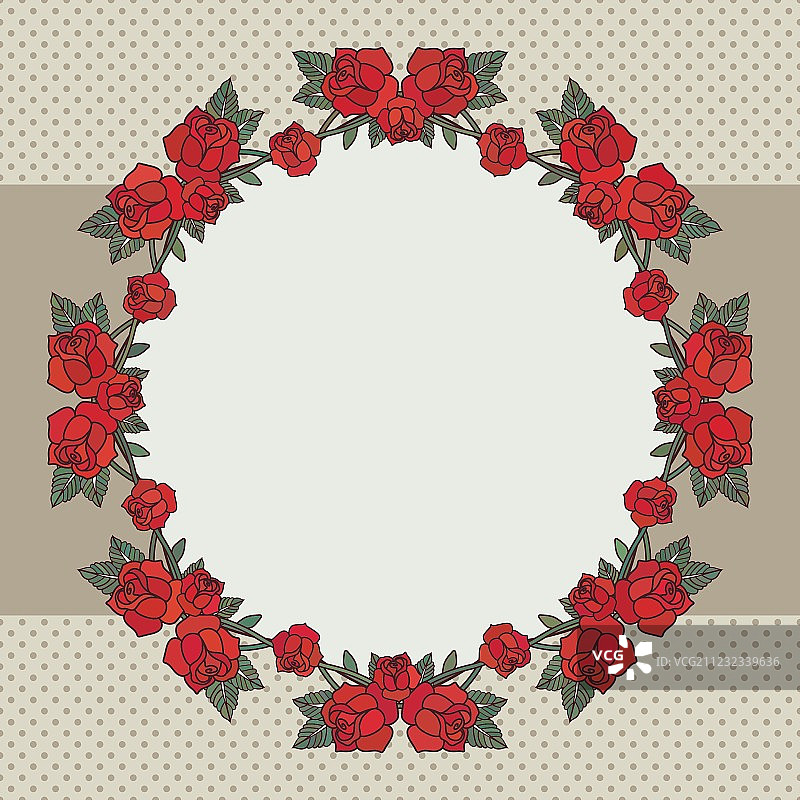 白色背景下的花环特写图片素材