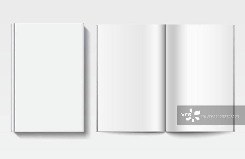白色书本模板图片素材