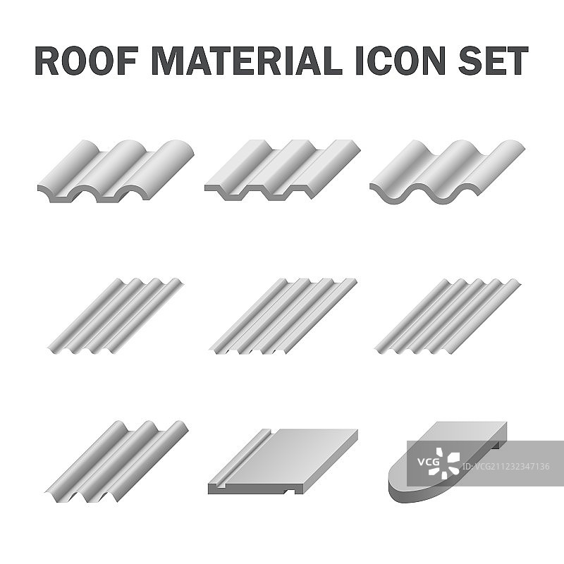 屋顶瓦片图标图片素材
