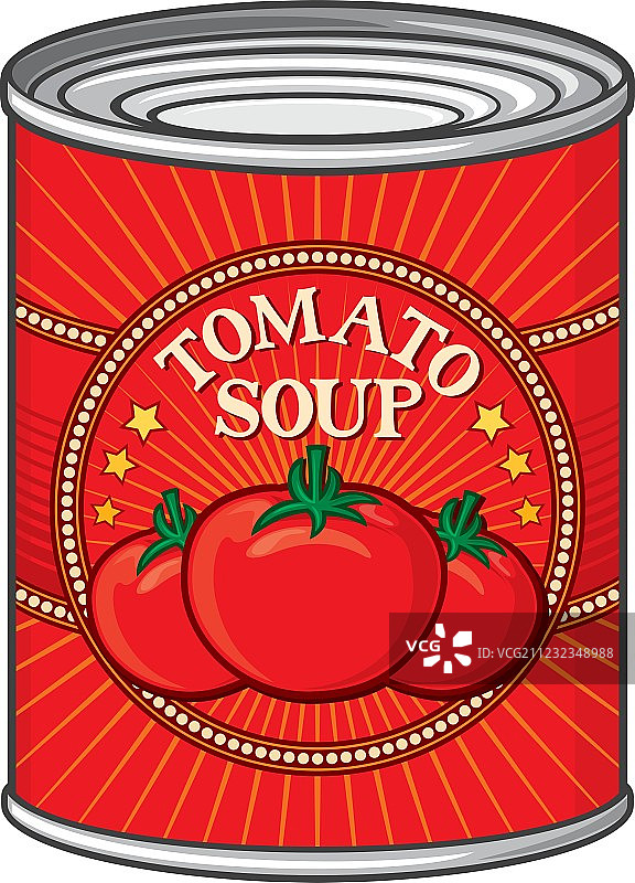 番茄汤罐头图片素材
