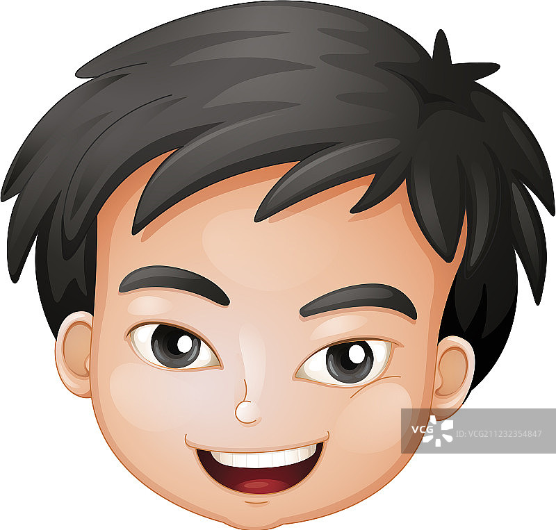 一个男孩的脸庞图片素材