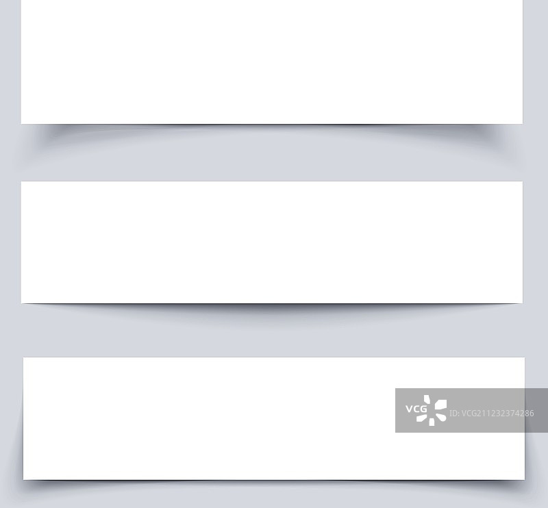 带有阴影的banner图片素材