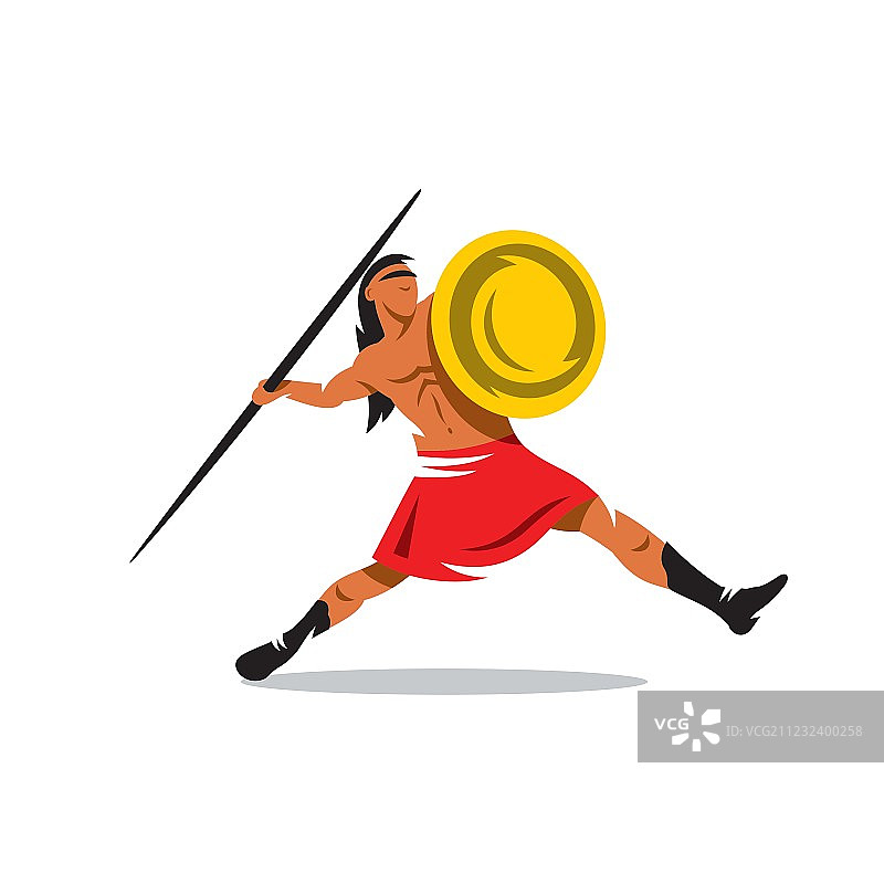 斯巴达勇士卡通图片素材