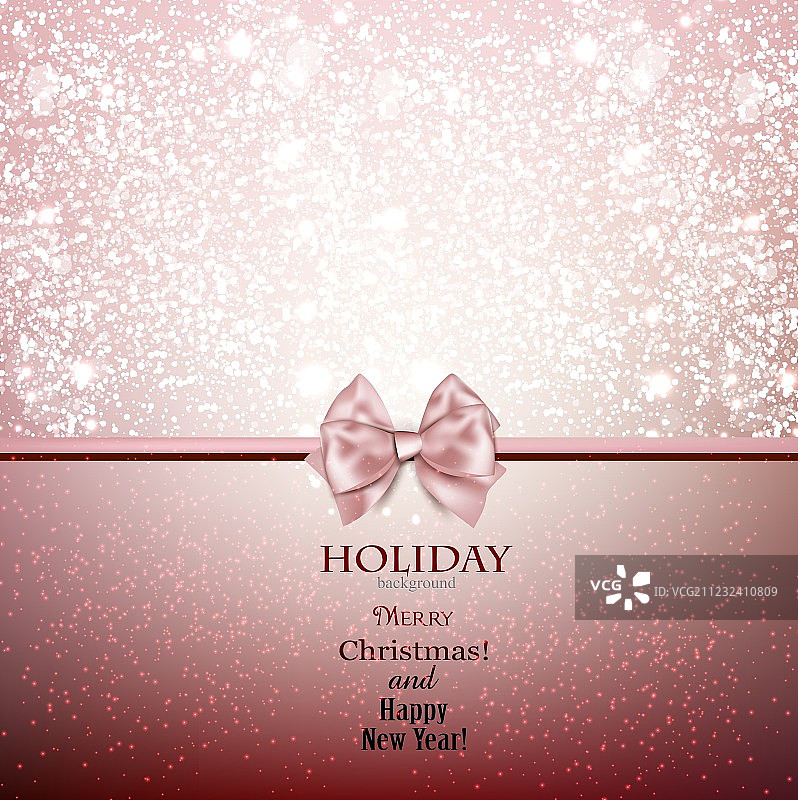 带蝴蝶结和留白空间的贺卡图片素材