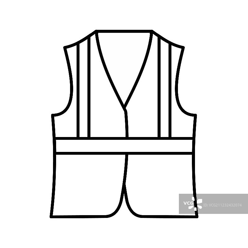背心轮廓样式图标图片素材