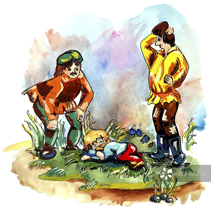 男人和霍比特人图片素材