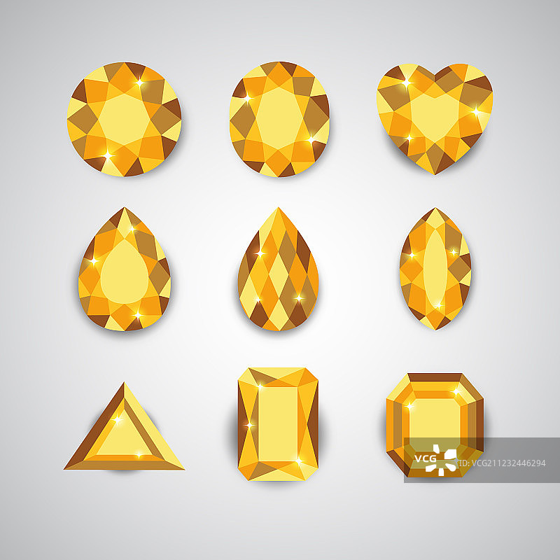 黄色宝石图片素材
