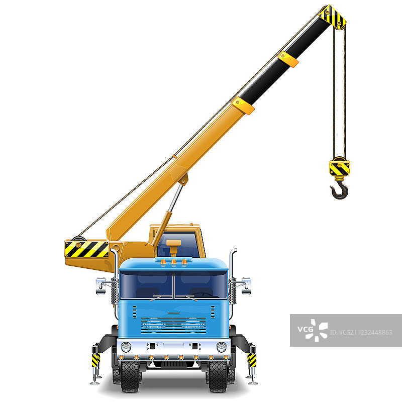 卡车起重机图片素材