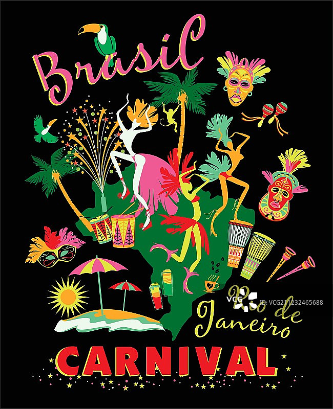 巴西狂欢节图片素材