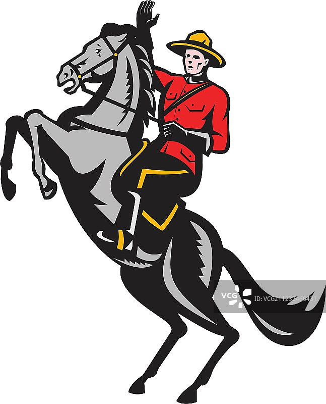 加拿大皇家骑警图片素材