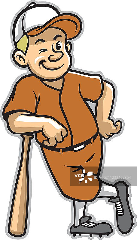 手持棒球棒的棒球运动员图片素材