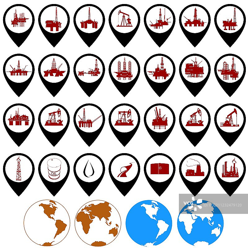 石油工业图标图片素材