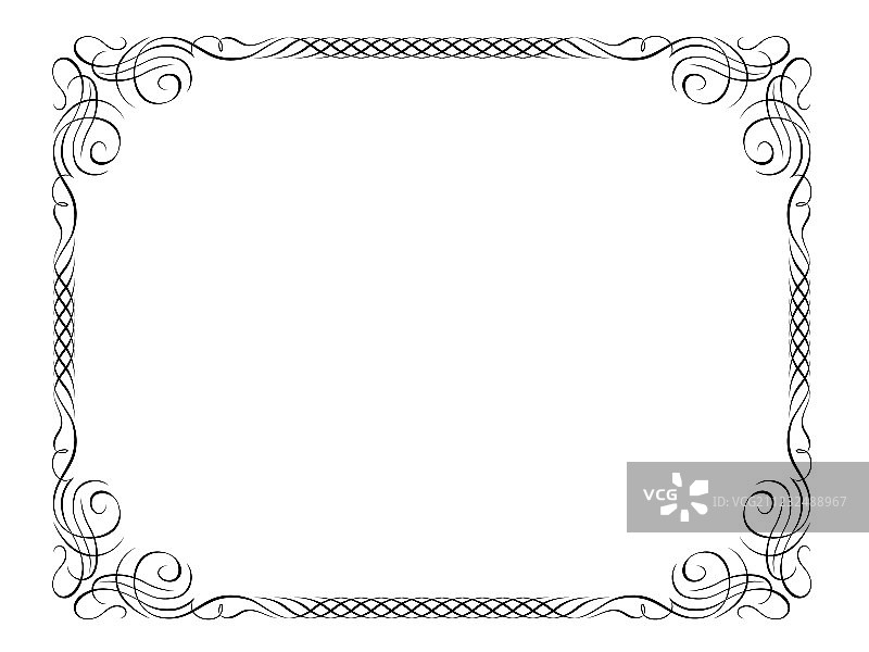 书法装饰画框图片素材