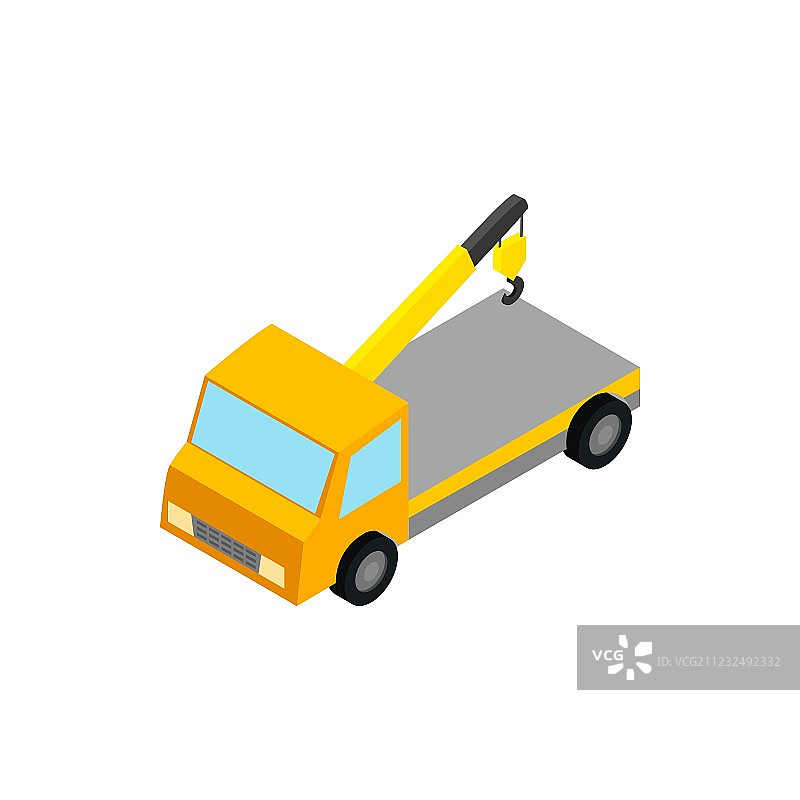 拖车图标2.5D 3D风格图片素材