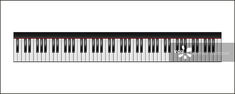 88键钢琴键盘图片素材