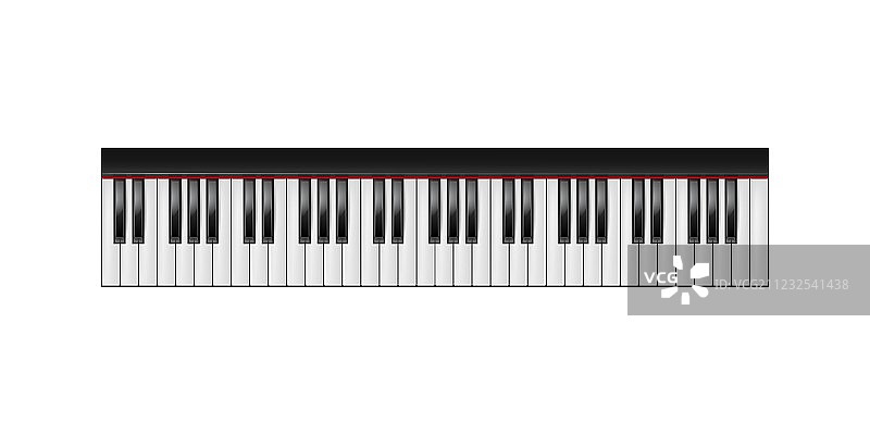 61键钢琴键盘图片素材