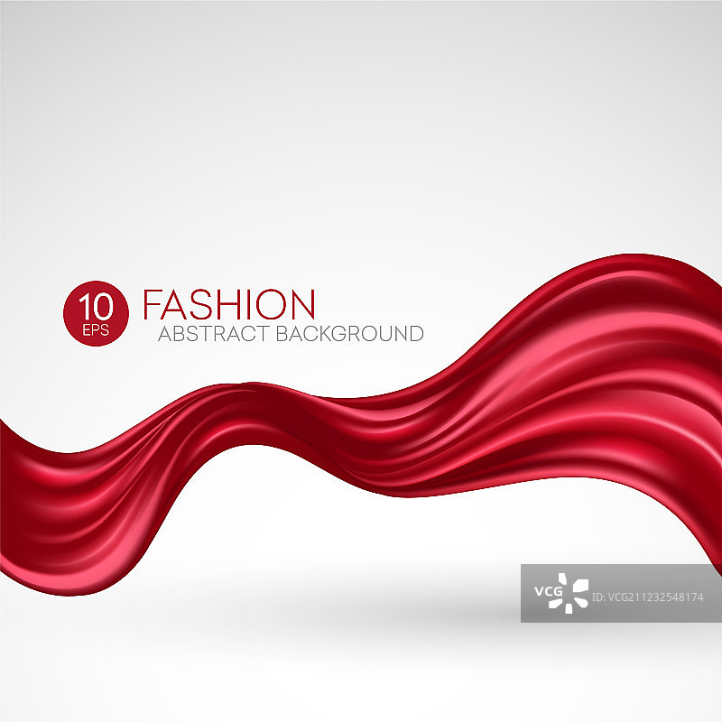 红色飞舞丝绸时尚背景图片素材