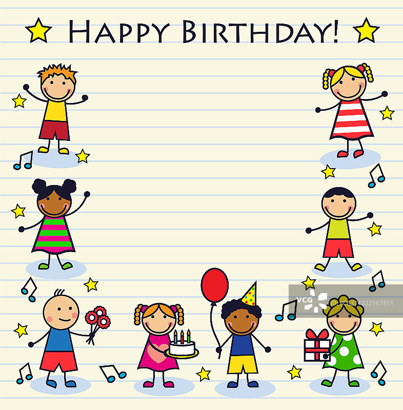 儿童生日图片素材