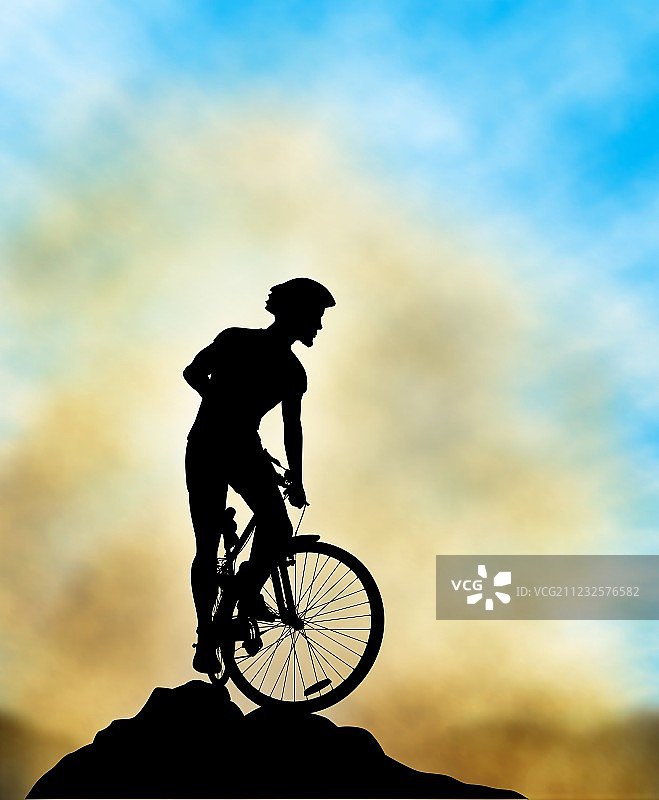 山脊骑手图片素材