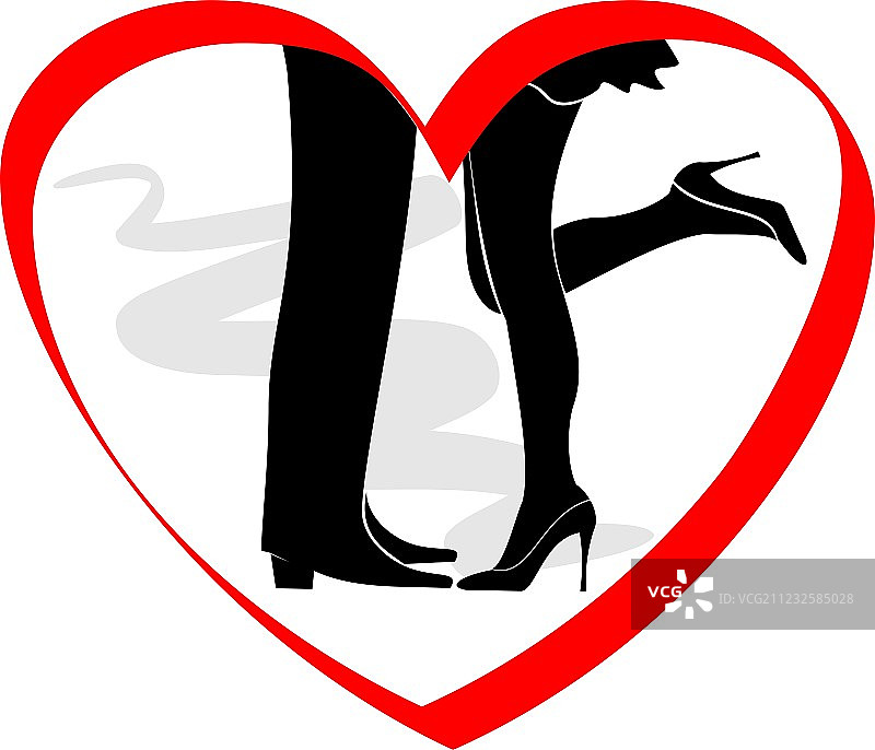 相框中的情侣亲吻图片素材