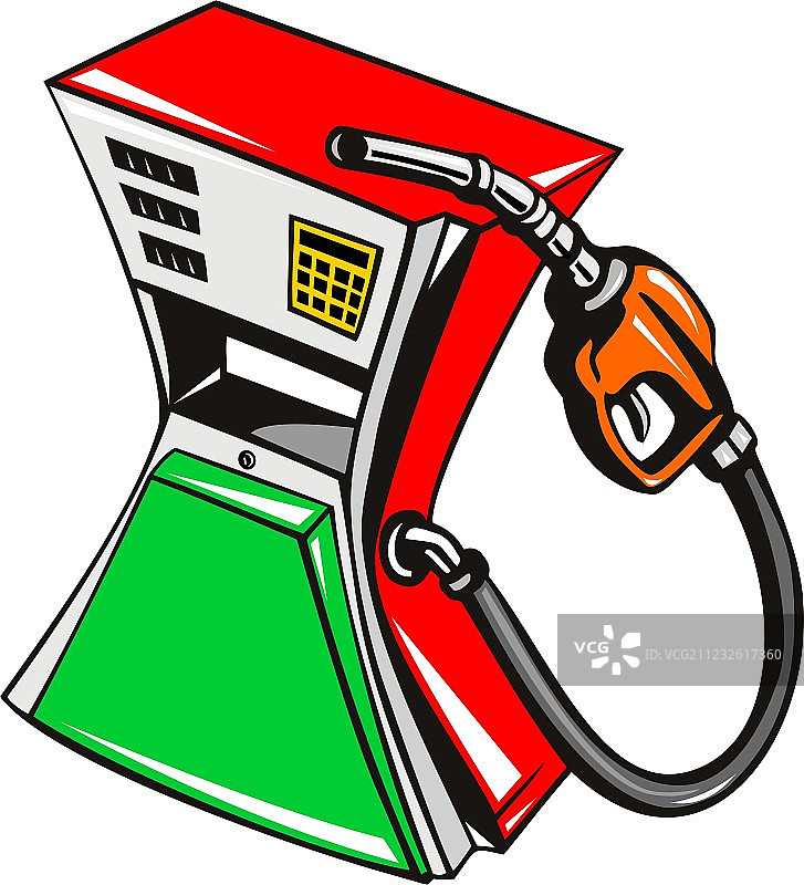 复古风格的油泵站枪头图片素材