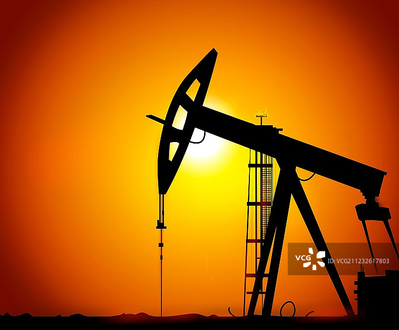 地面上的采油井架图片图片素材