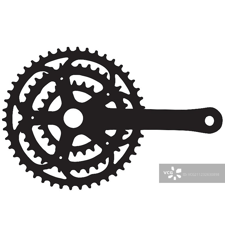 自行车牙盘图片素材