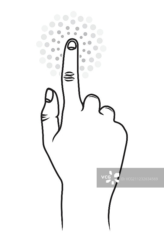 触摸屏手部调整大小图片素材