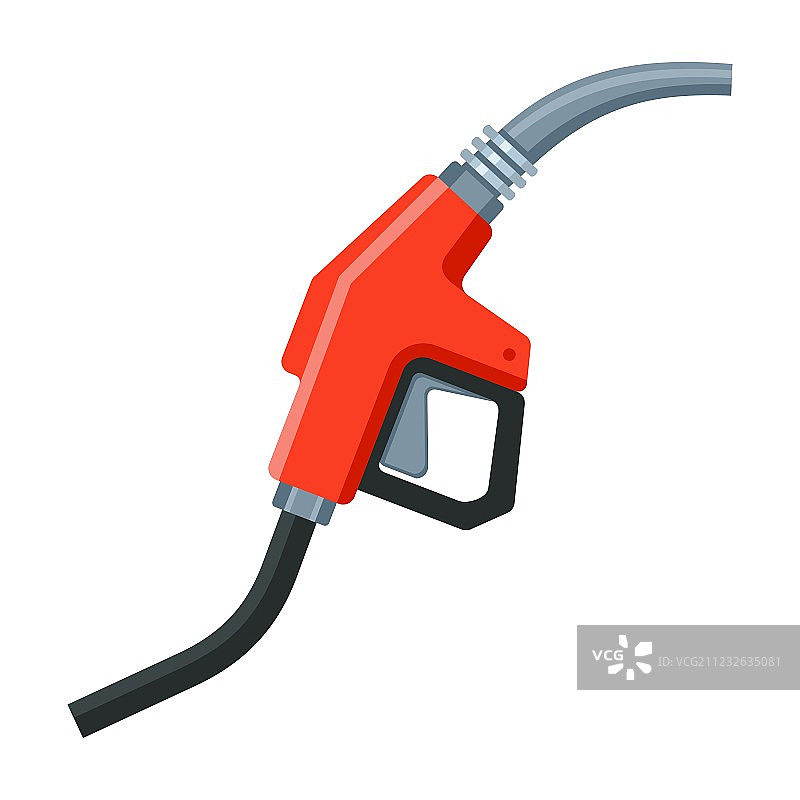 加油站油枪图标，扁平风格图片素材