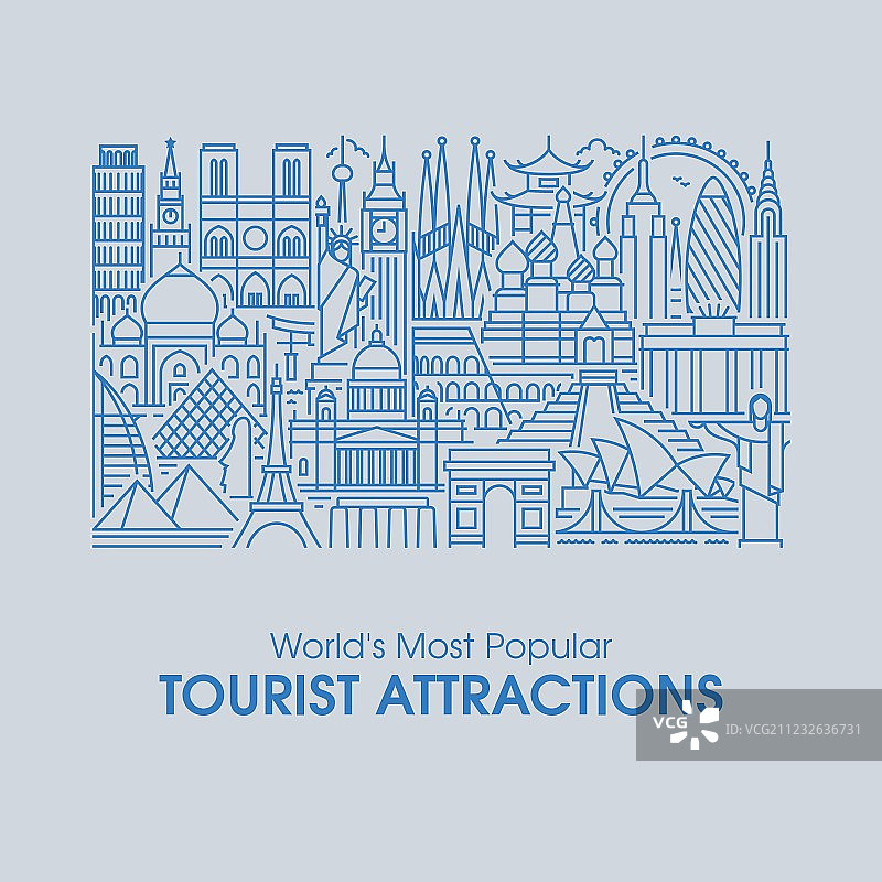 世界热门旅游景点图片素材