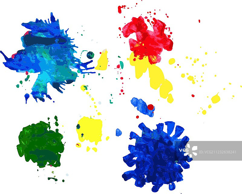 彩色斑点图片素材