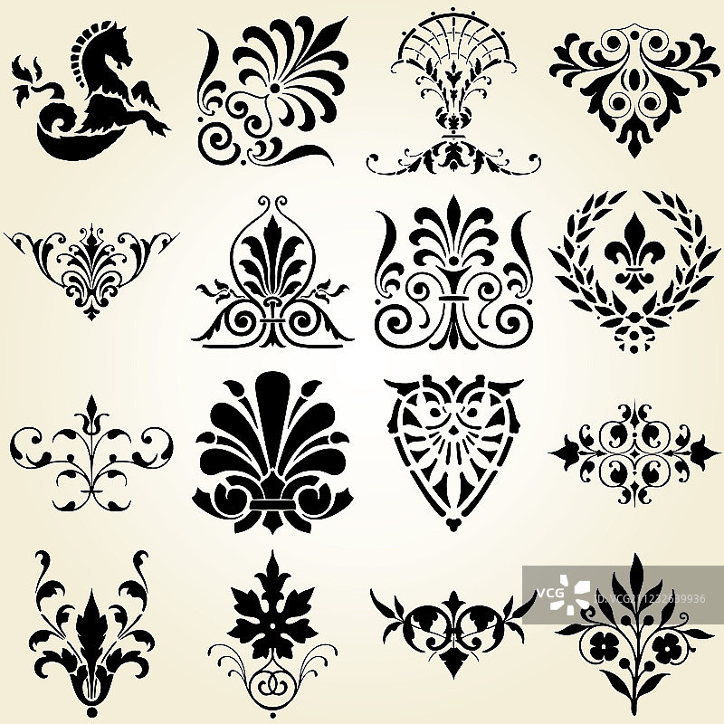 装饰性饰品设计元素图片素材