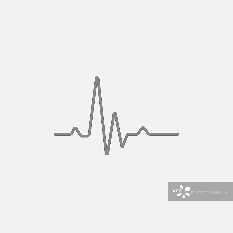 心跳心电图线条图标图片素材