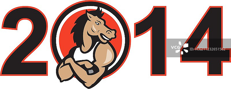 2014马年吉祥物图片素材
