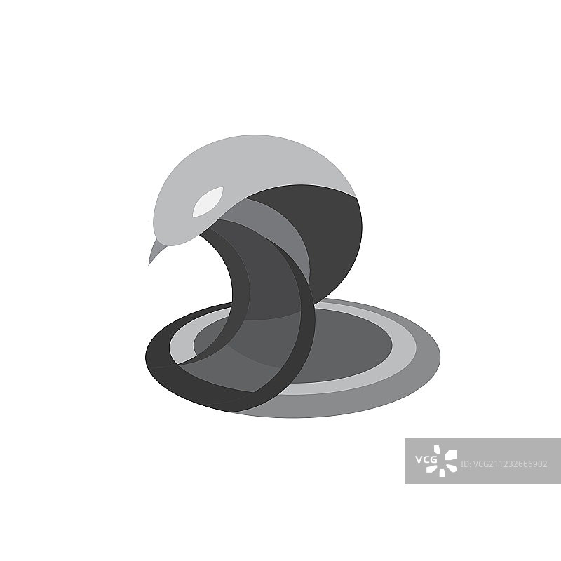 扁平风格的眼镜蛇图片素材