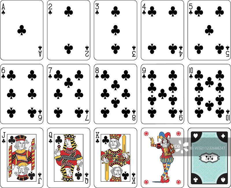 梅花俱乐部花色图案图片素材