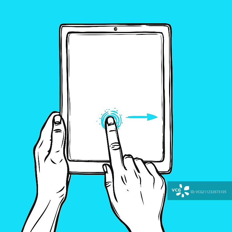 手持平板电脑图片素材